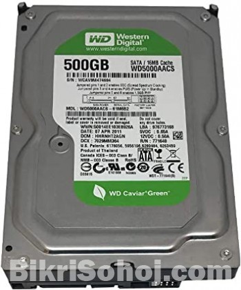 New WD Green 500GB Desktop Hard Drive